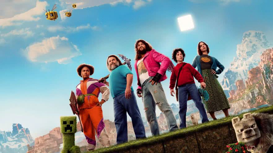 Um Filme Minecraft, com Jason Momoa e Jack Black, chega ao streaming